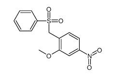 1-(benzenesulfonylmethyl)-2-methoxy-4-nitrobenzene结构式