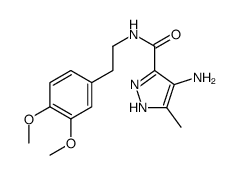 4-amino-N-[2-(3,4-dimethoxyphenyl)ethyl]-5-methyl-1H-pyrazole-3-carboxamide Structure