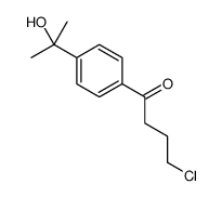 4-chloro-1-[4-(2-hydroxypropan-2-yl)phenyl]butan-1-one结构式