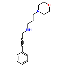 N-(3-MORPHOLIN-4-YLPROPYL)-3-PHENYLPROP-2-YN-1-AMINE结构式