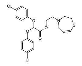 2-(3,5-dihydro-2H-1,4-thiazepin-4-yl)ethyl 2,2-bis(4-chlorophenoxy)acetate Structure