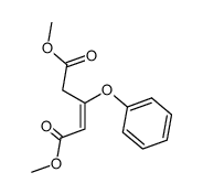 dimethyl 3-phenoxypent-2-enedioate Structure