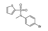 N-(4-bromophenyl)-N-methylthiophene-2-sulfonamide结构式