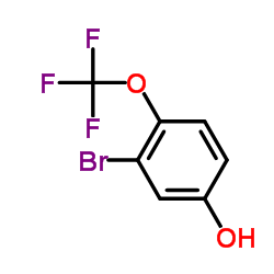 3-溴-4-(三氟甲氧基)苯酚结构式