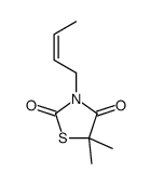 3-but-2-enyl-5,5-dimethyl-1,3-thiazolidine-2,4-dione Structure
