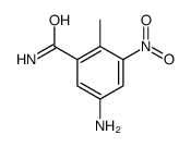 5-氨基-2-甲基-3-硝基苯甲酰胺结构式
