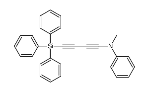 N-methyl-N-(4-triphenylsilylbuta-1,3-diynyl)aniline结构式