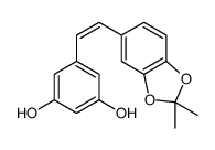 3,4-O-Isopropylidene-3,3',4,5'-tetrahydroxystilbene结构式