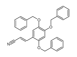 3-[2,4,5-tris(phenylmethoxy)phenyl]prop-2-enenitrile Structure