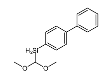 dimethoxymethyl-(4-phenylphenyl)silane Structure