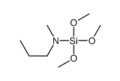 N-methyl-N-trimethoxysilylpropan-1-amine结构式