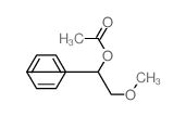 (2-methoxy-1-phenyl-ethyl) acetate structure