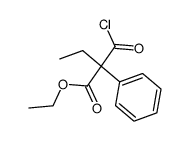 2-chlorocarbonyl-2-phenyl-butyric acid ethyl ester结构式