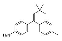 4-[3,3-dimethyl-1-(4-methylphenyl)but-1-enyl]aniline结构式
