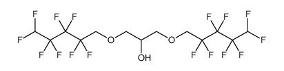 2-Propanol, 1,3-bis[(2,2,3,3,4,4,5,5-octafluoropentyl)oxy]结构式