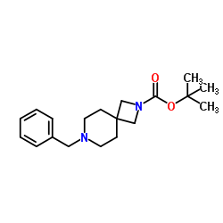 tert-Butyl 7-benzyl-2,7-diazaspiro[3.5]nonane-2-carboxylate structure