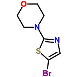 4-(5-溴噻唑-2-基)吗啉结构式