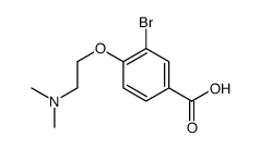3-溴-4-(2-(二甲基氨基)乙氧基)苯甲酸结构式