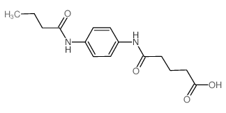 5-[4-(Butyrylamino)anilino]-5-oxopentanoic acid结构式