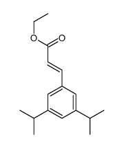 ethyl 3-[3,5-bis(1-methylethyl)phenyl]acrylate Structure