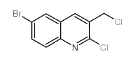 6-bromo-2-chloro-3-(chloromethyl)quinoline Structure