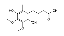 Benzenebutanoic acid, 2,5-dihydroxy-3,4-dimethoxy-6-methyl Structure