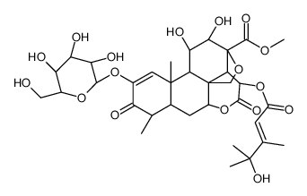鸦胆子苷C结构式