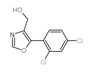 (5-(2,4-二氯苯基)噁唑-4-基)甲醇结构式