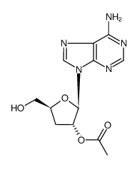 2'-O-acetyl-3'-deoxyadenosine Structure