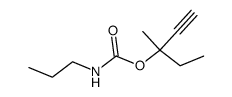 propyl-carbamic acid-(1-ethyl-1-methyl-prop-2-ynyl ester) Structure