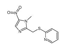 2-[(1-methyl-5-nitroimidazol-2-yl)methylsulfanyl]pyridine结构式