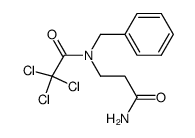 N-benzyl-N-trichloroacetyl-β-alanine amide Structure