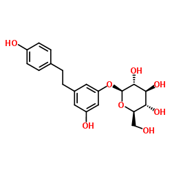 二氢白藜芦醇 3-O-葡萄糖甙结构式