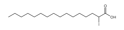 α-iodopalmitic acid结构式