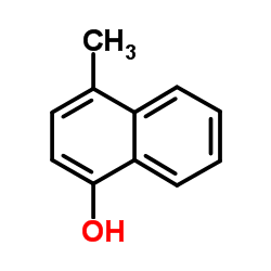 4-甲基-1-萘酚结构式