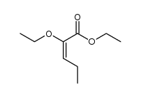 2-ethoxy-pent-2-enoic acid ethyl ester结构式
