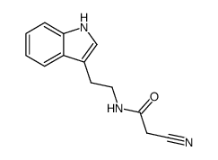 N-(indol-3-yl-ethyl)-cyanoacetamide结构式