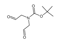 N-(tert-butoxycarbonyl)iminodiacetaldehyde Structure