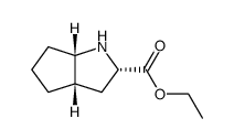 八氢环戊乙基[b]吡咯-2-羧酸乙酯结构式