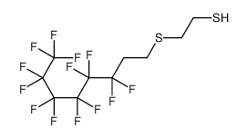 2-(3,3,4,4,5,5,6,6,7,7,8,8,8-tridecafluorooctylsulfanyl)ethanethiol structure
