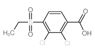 2,3-DICHLORO-4-(ETHYLSULFONYL)BENZOIC ACID Structure