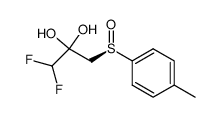 (RS)-3,3-difluoro-1-<(4-methylphenyl)sulphinyl>-4,4,4-trifluoro-butane-2,2-diol Structure