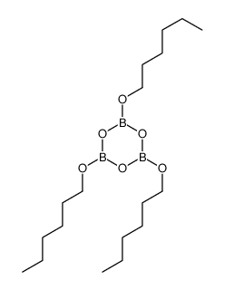 2,4,6-trihexoxy-1,3,5,2,4,6-trioxatriborinane结构式