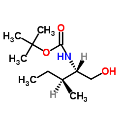 N-Boc-L-异亮氨醇结构式