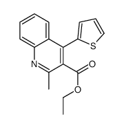 ethyl 2-methyl-4-(2-thienyl)quinoline-3-carboxylate结构式