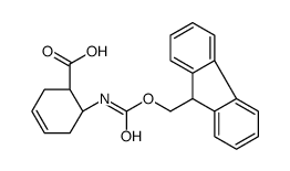 (1S,6R)-6-(9H-fluoren-9-ylmethoxycarbonylamino)cyclohex-3-ene-1-c arboxylic acid结构式