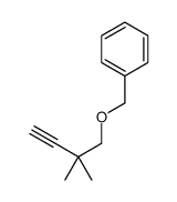 (((2,2-二甲基-丁-3-炔-1-基)氧基)甲基)苯结构式