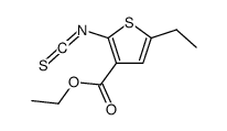 3-Thiophenecarboxylicacid,5-ethyl-2-isothiocyanato-,ethylester(9CI) Structure
