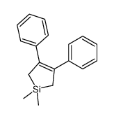 1,1-dimethyl-3,4-diphenyl-2,5-dihydrosilole结构式