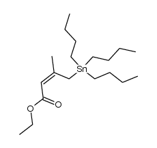 3-methyl(tri-n-butyltin)crotonate Structure